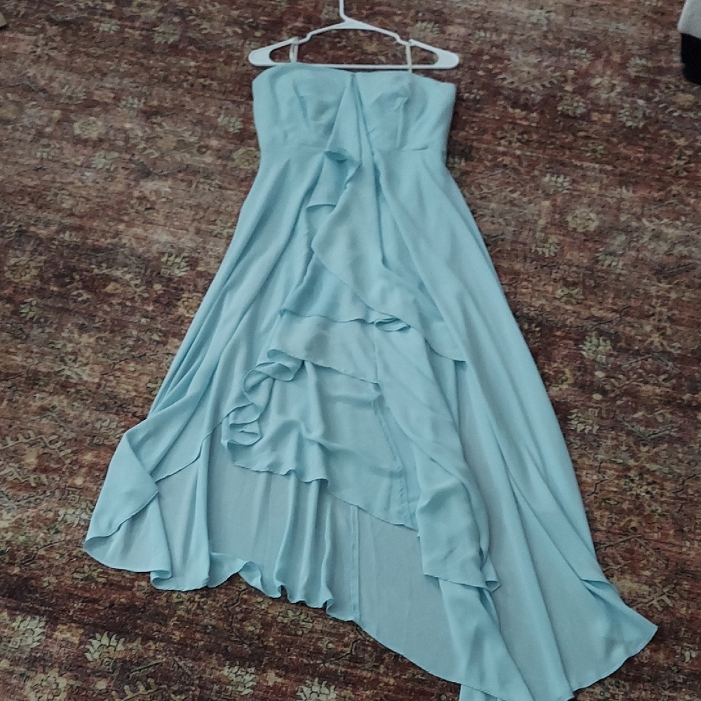NWT Elegant Strapless Blue Dress - Picture 5 of 6